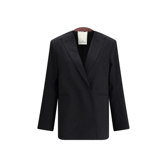 Di Stavnitser Black Polyester Blazer Di Stavnitser