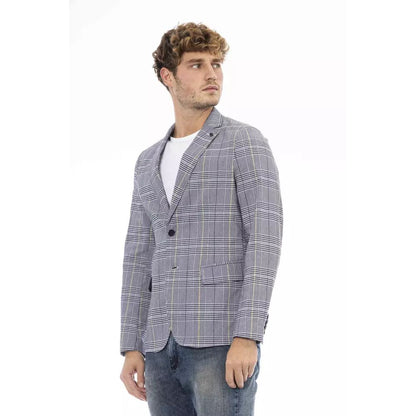 Distretto12 Blue Polyester Blazer 1728,67400106144,Blazers - Suits & Blazers - Clothing,Blue,Clothing,Distretto12,IT50 | L,Men,New with tags,Suits & Blazers - Clothing