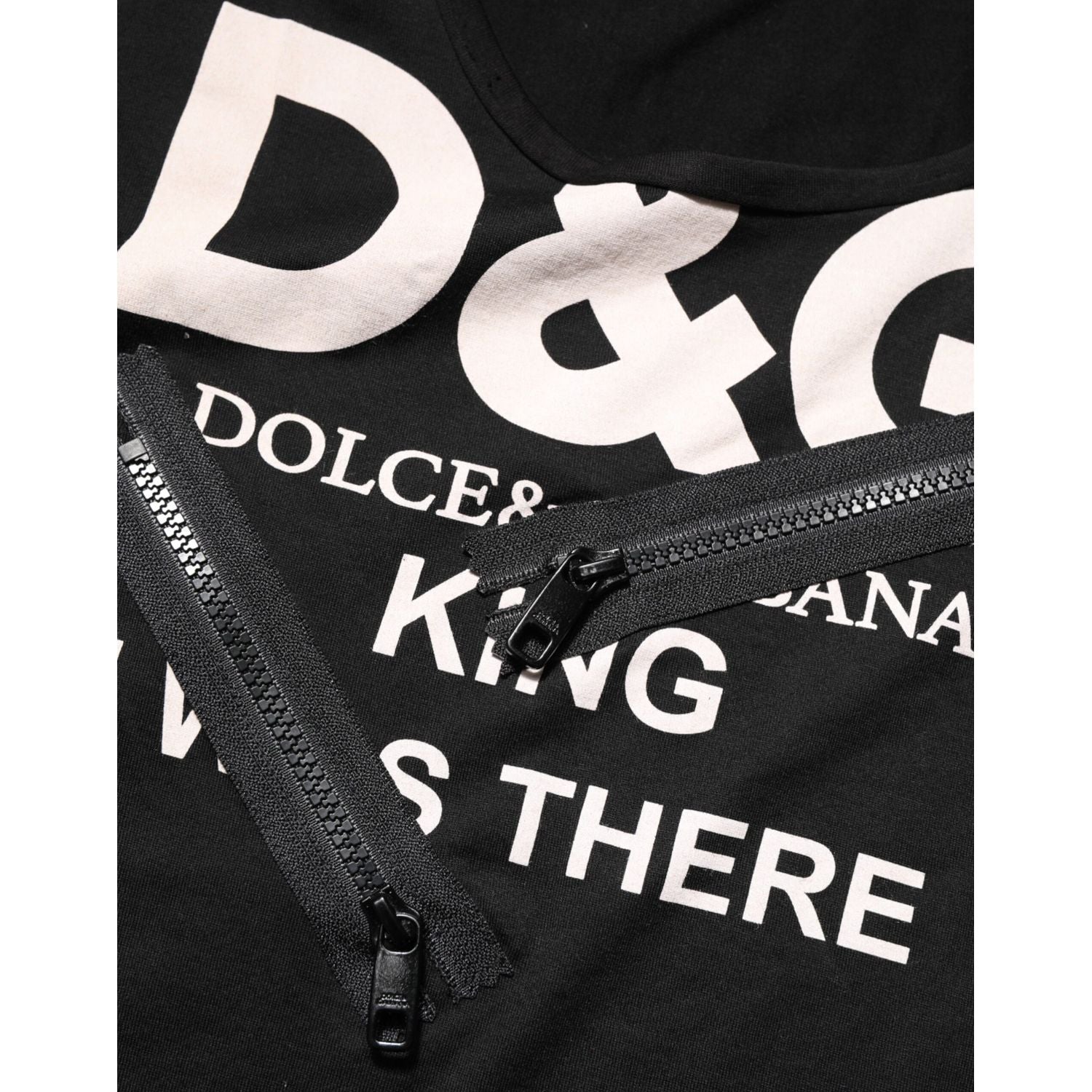 Dolce & Gabbana Black Cotton Sleeveless Tank Top DG Logo Men T-shirt