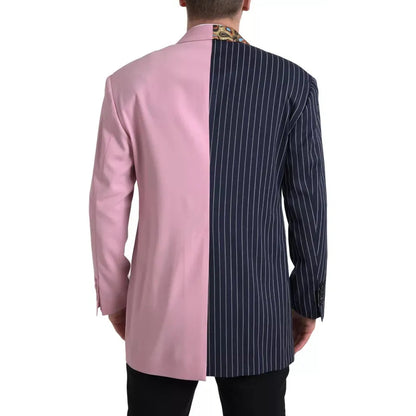 Dolce & Gabbana Multicolor Patchwork Single Breasted Blazer 1728,67345645728,Blazers - Men - Clothing,Blazers - Suits & Blazers - Clothing,Clothing,Dolce & Gabbana,IT44 | XS,Men,Men - Clothing,Multicolor,Preowned / Defect,Suits & Blazers - Clothing