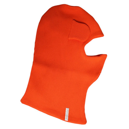 Dolce & Gabbana Orange Cotton Whole Head Wrap Balaclava Hat