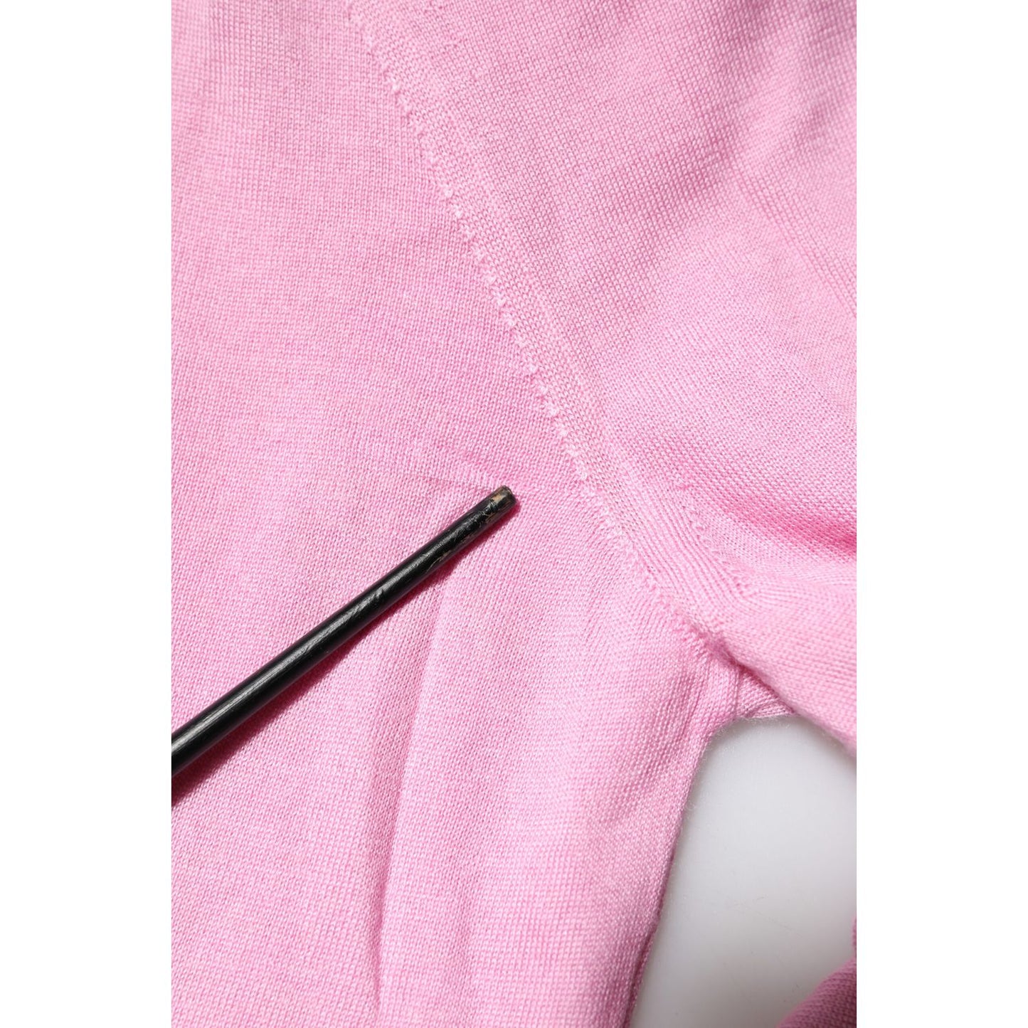 Dolce & Gabbana Pink Floral Detailing Cardigan Sweater