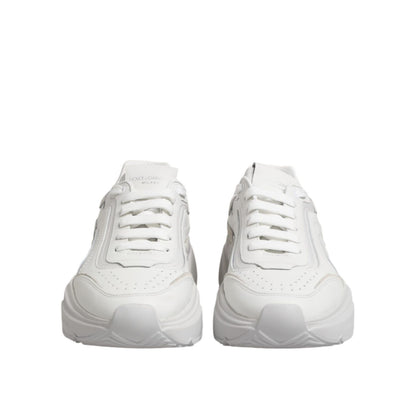 Dolce & Gabbana White Leather Daymaster Low Top Sneakers Shoes
