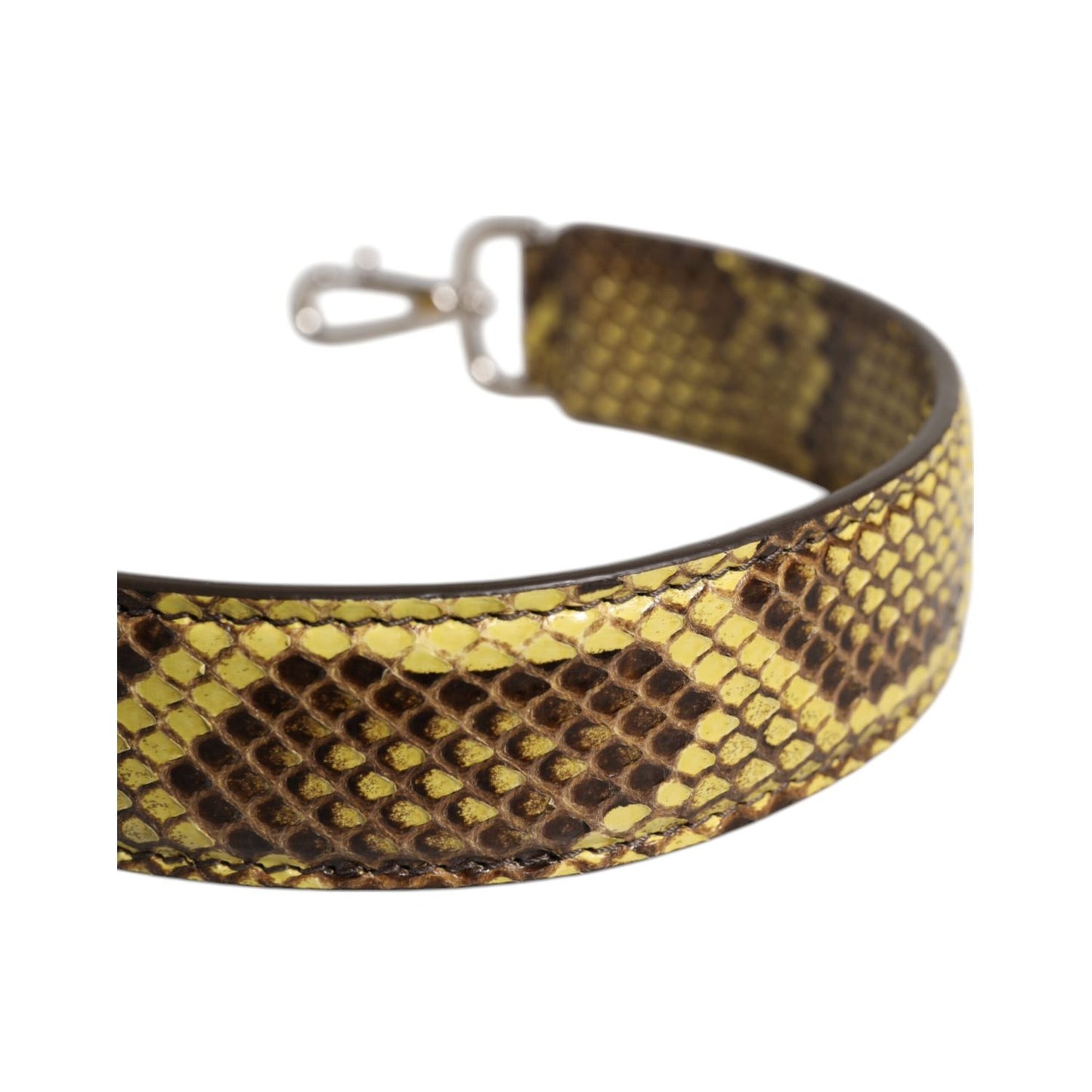 Dolce & Gabbana Yellow Exotic Leather Bag Shoulder Strap