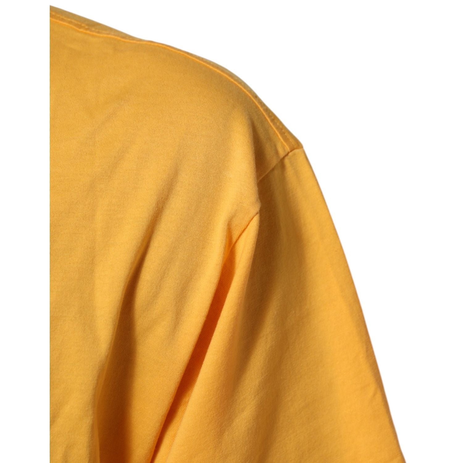 Dolce & Gabbana Yellow Secret Graden Floral Cotton Crew Neck T-shirt