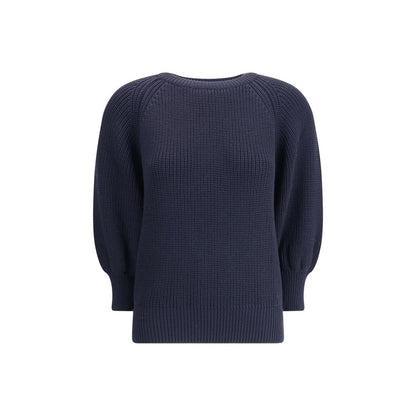Ella Blue Merino Wool Sweater Ella