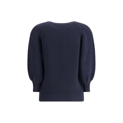 Ella Blue Merino Wool Sweater Ella