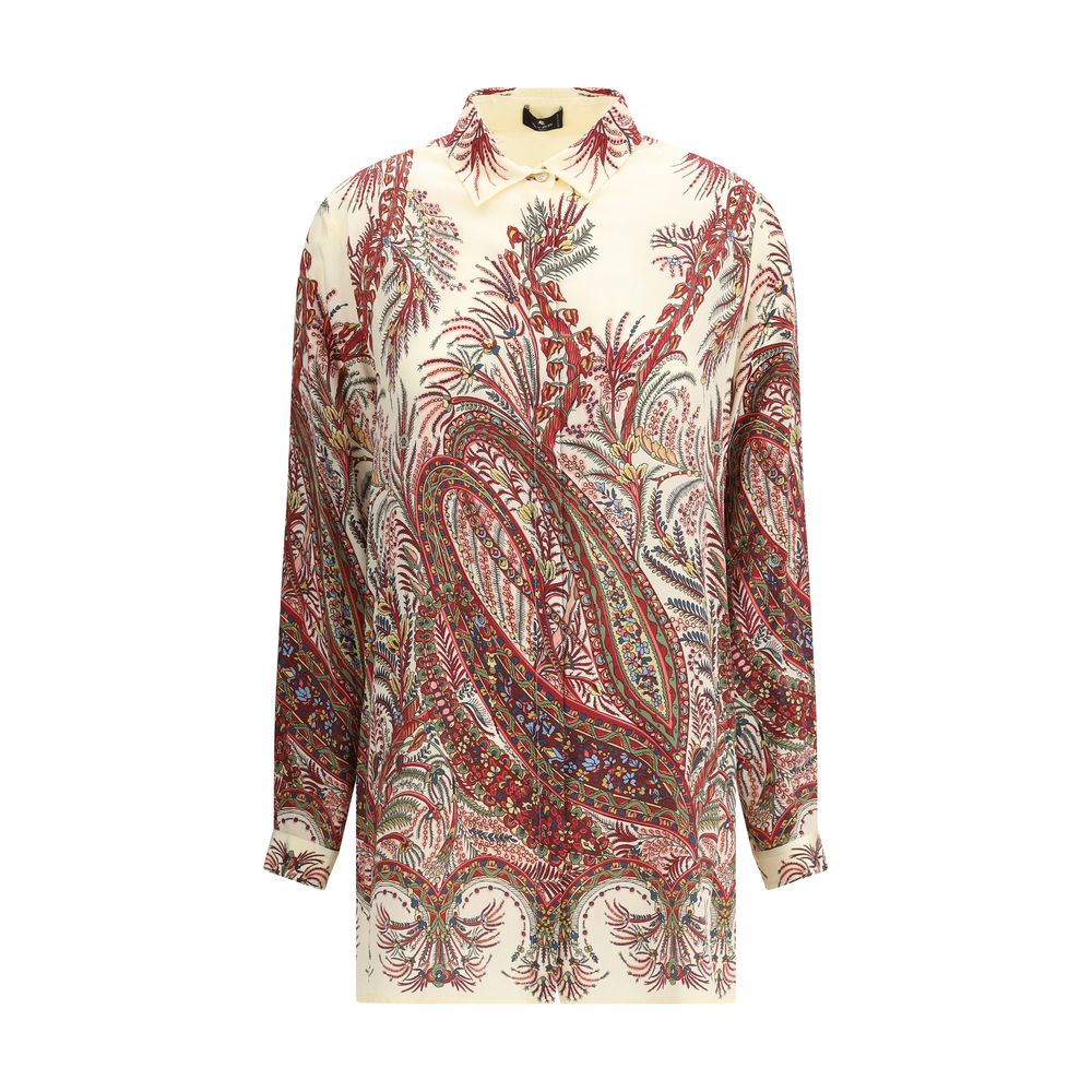 Etro Multicolor Silk Pattern Shirt Etro