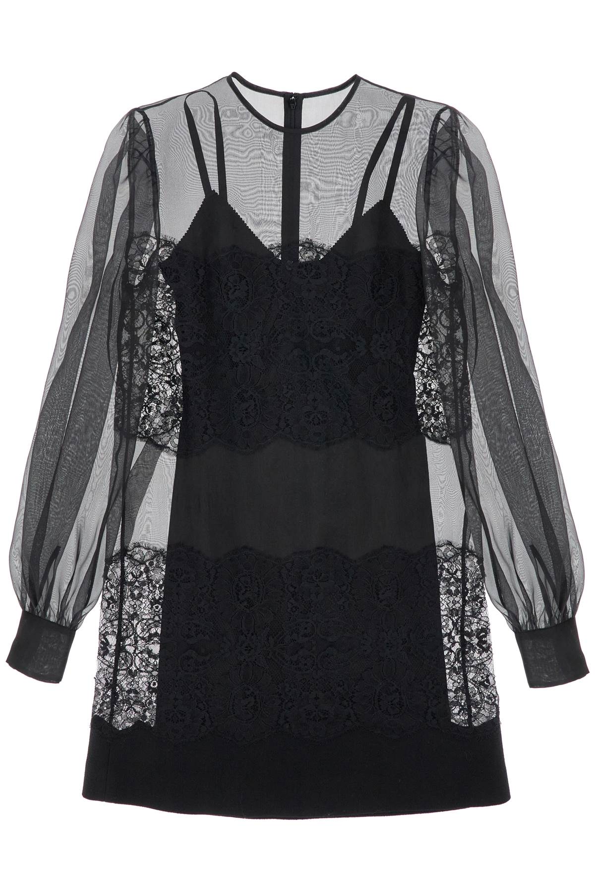 Dolce & Gabbana short organza and lace dress Dresses Dolce & Gabbana