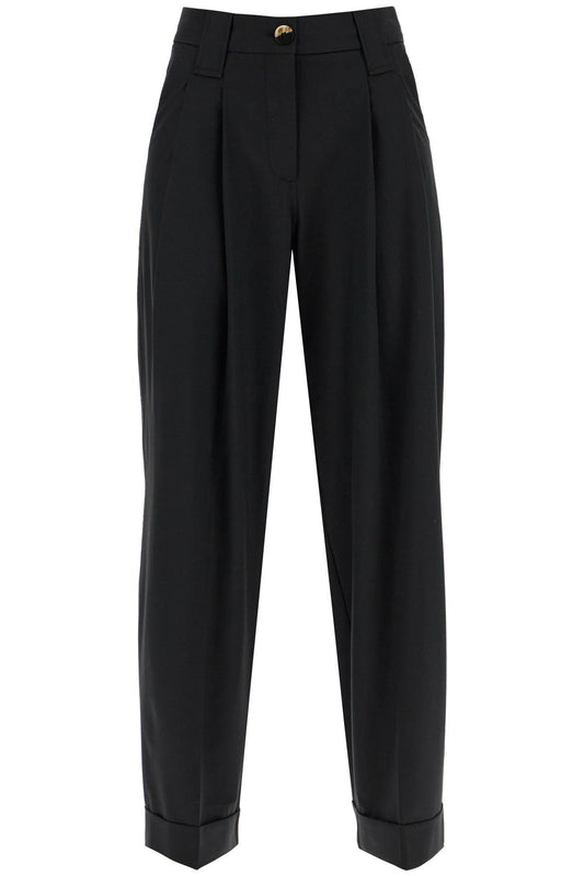 Ganni "flowy trousers with two pleat” Trousers Ganni