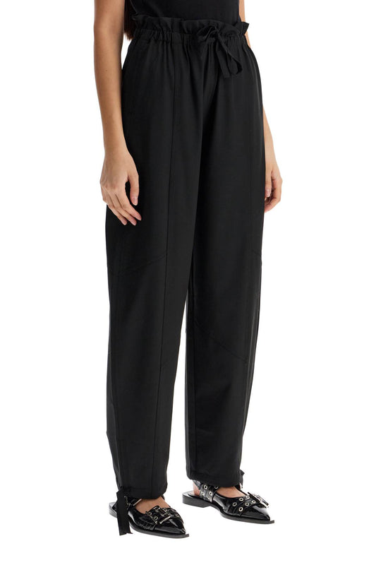 Ganni viscose paperbag pants Trousers Ganni