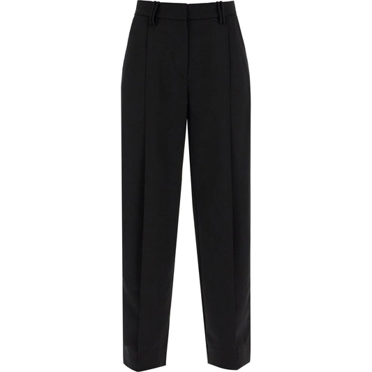 Ganni lightweight pants with pleats