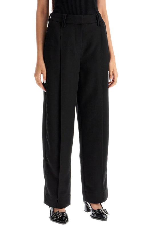 Ganni lightweight pants with pleats Trousers Ganni