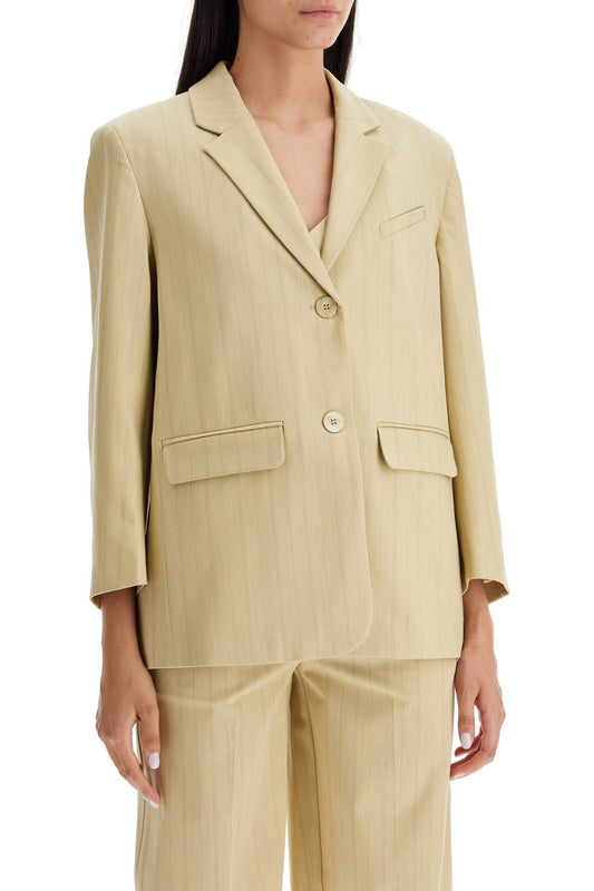 Ganni striped boxy blazer Jackets Ganni