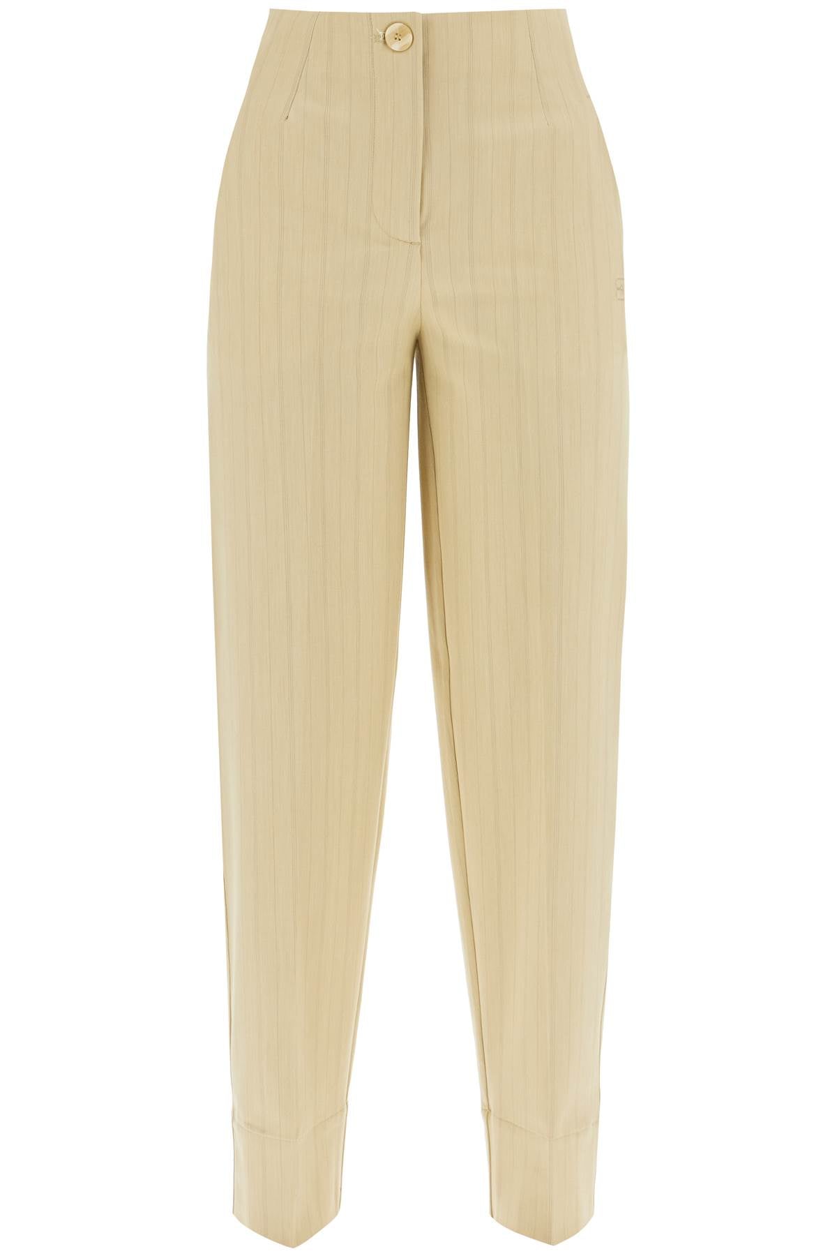 Ganni striped tapered trousers Trousers Ganni