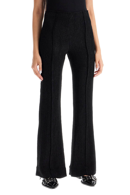 Ganni flared viscose trousers for Trousers Ganni