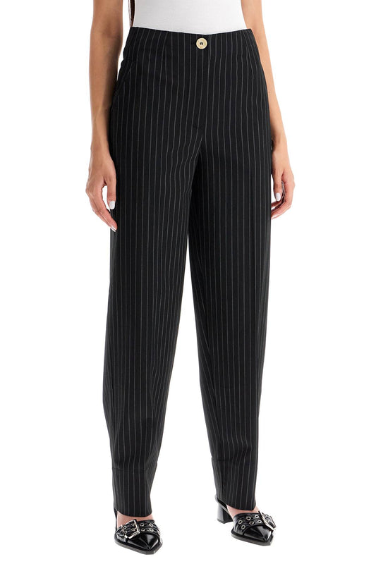 Ganni striped tapered trousers Trousers Ganni