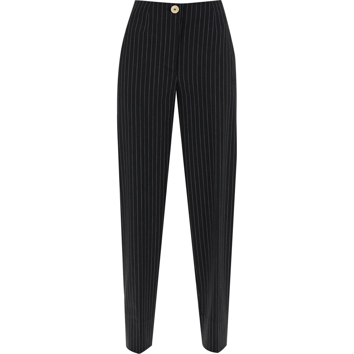 Ganni striped tapered trousers Trousers Ganni