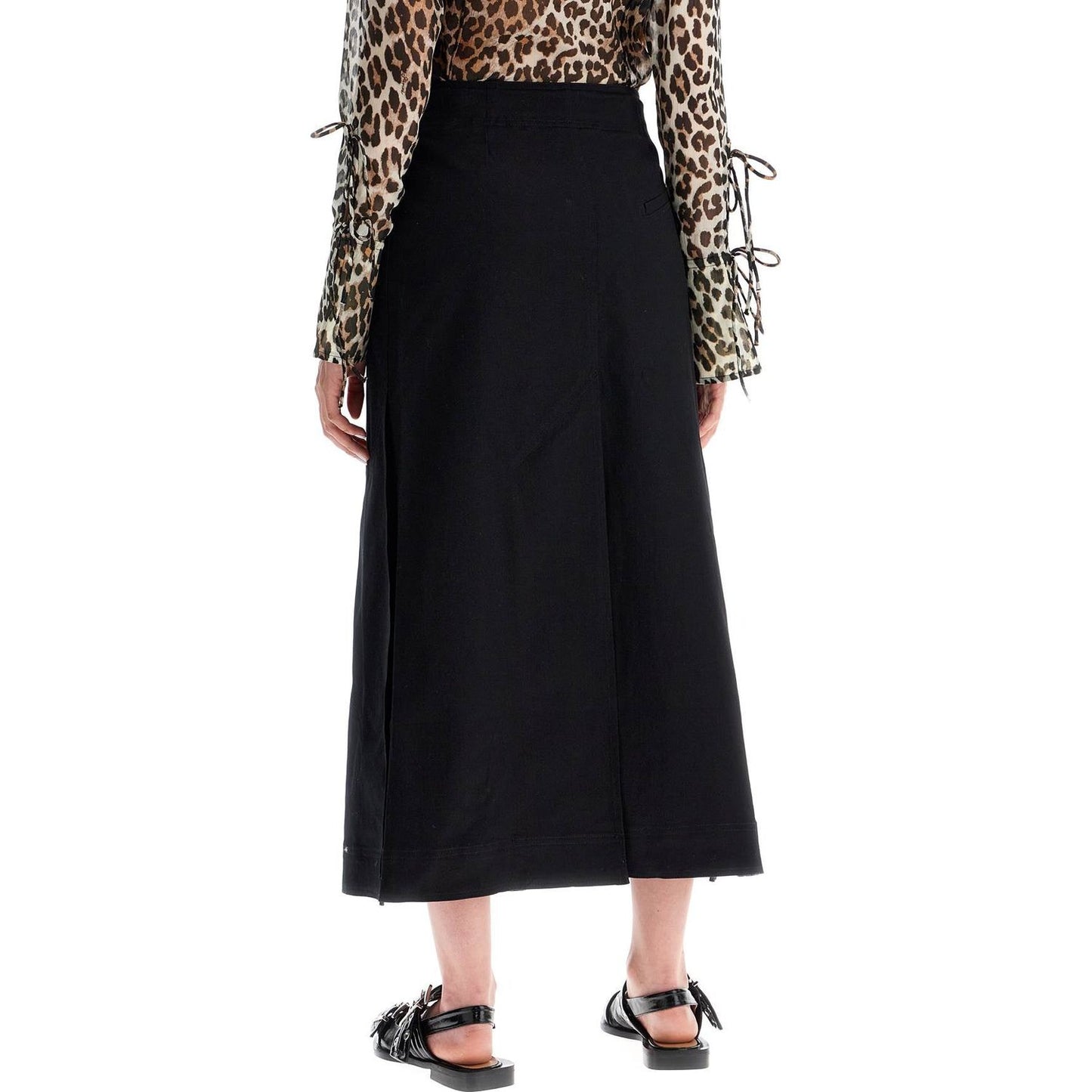 Ganni long wrap skirt with pockets Skirts Ganni