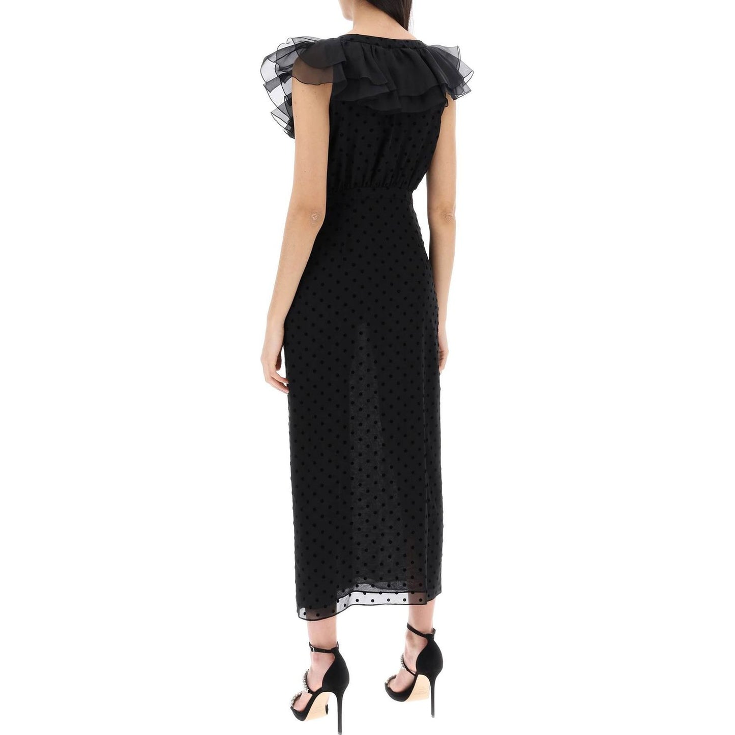 Alessandra Rich 'polka dot midi dress in ge Dresses Alessandra Rich