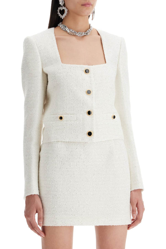 Alessandra Rich tweed jacket with sequins embell Jackets Alessandra Rich