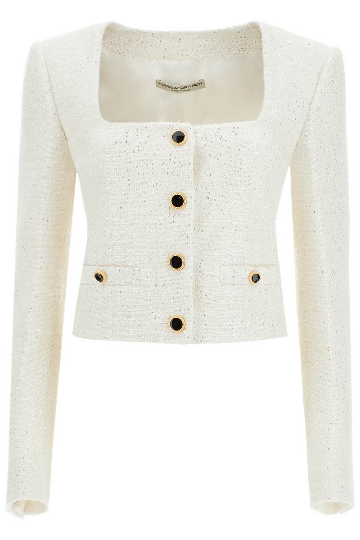 Alessandra Rich tweed jacket with sequins embell Jackets Alessandra Rich