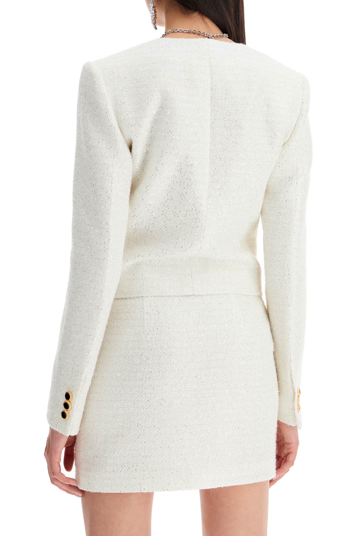 Alessandra Rich tweed jacket with sequins embell Jackets Alessandra Rich