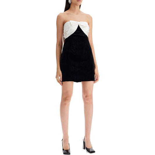 Alessandra Rich velvet mini dress with bow accent Dresses Alessandra Rich