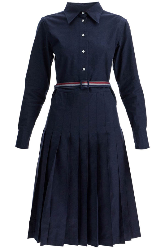 Thom Browne midi shirt dress with belt Dresses Thom Browne