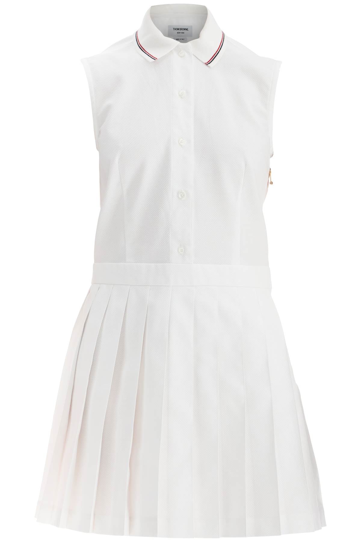 Thom Browne white pleated cotton dress for women Dresses Thom Browne