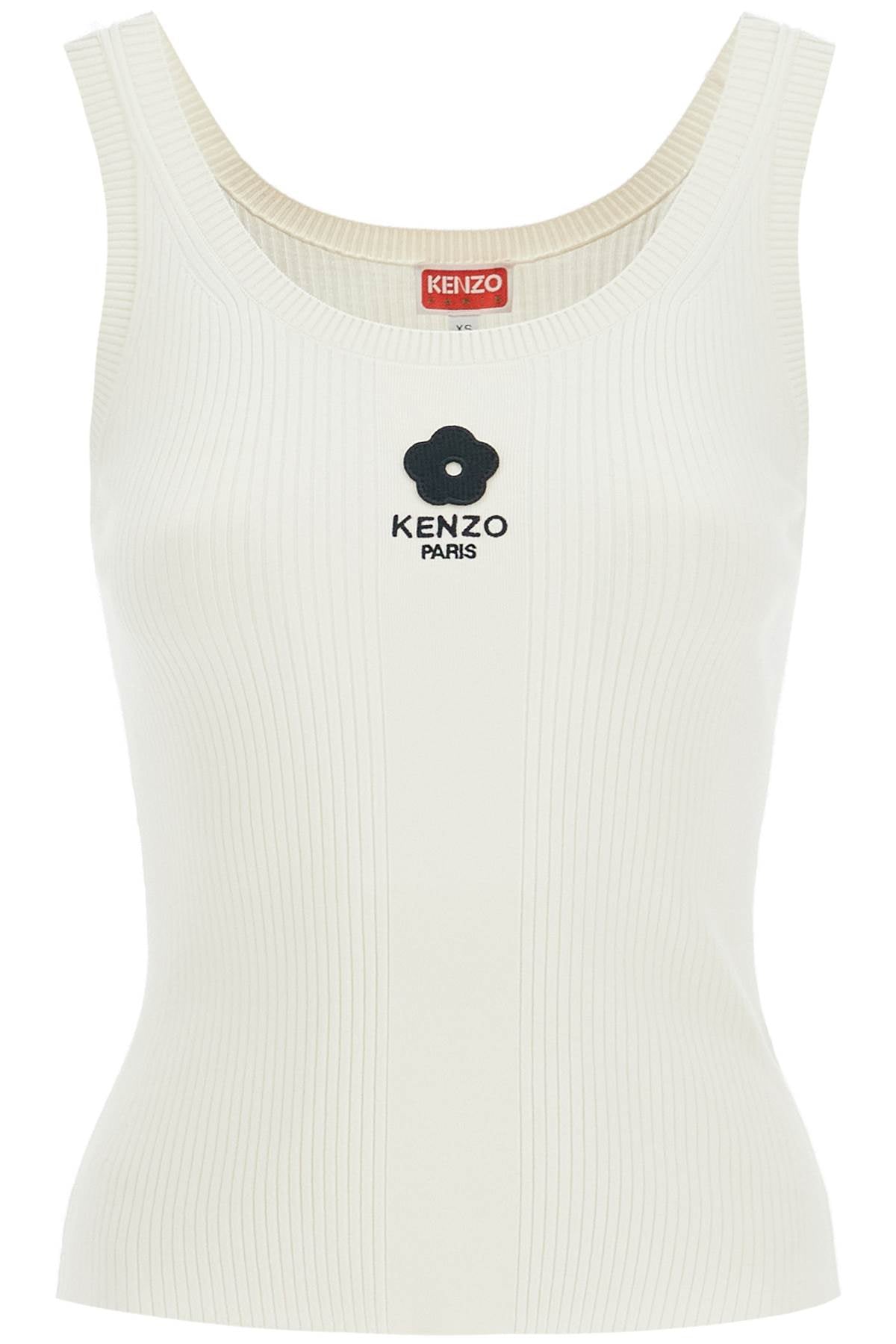 Kenzo ribbed knit tank top with spaghetti straps Topwear Kenzo