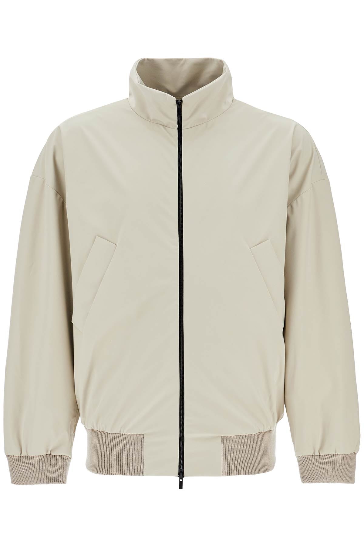 Fear Of God beige nylon and polyester jacket with high collar and zip Vests Fear Of God