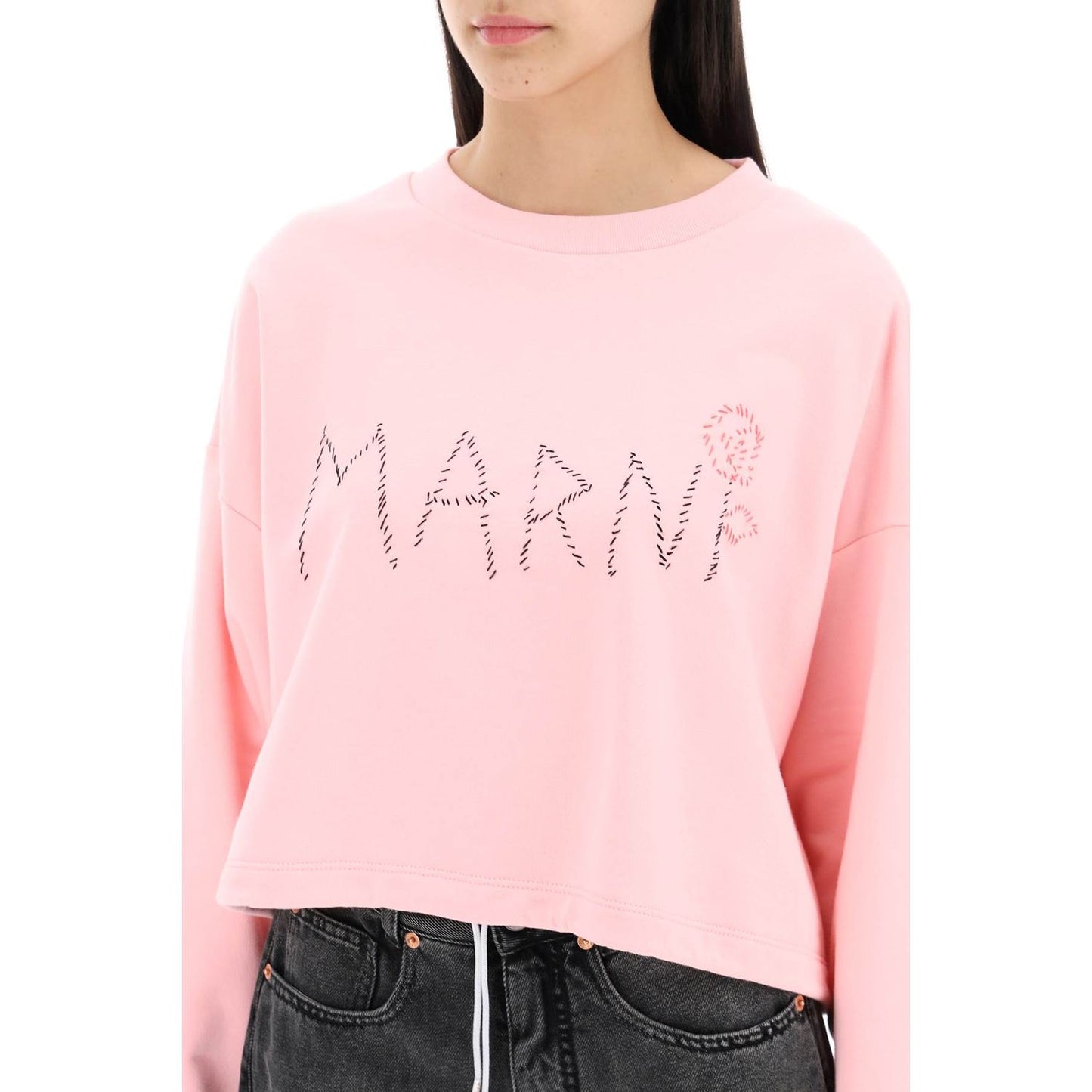 Marni Marni "organic cotton sweatshirt with hand-embroid Topwear Marni