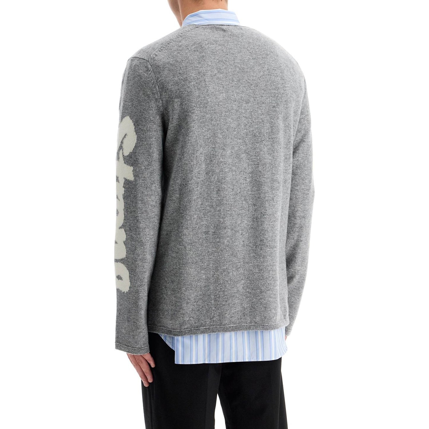 Comme Des Garcons Shirt wool jacquard pullover Knitwear Comme Des Garcons Shirt