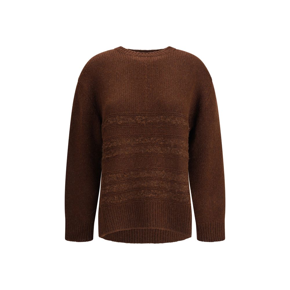 Fabiana Filippi Brown Camel Hair Sweatshirt