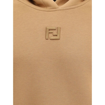 Fendi Beige Cotton Sweatshirt Fendi