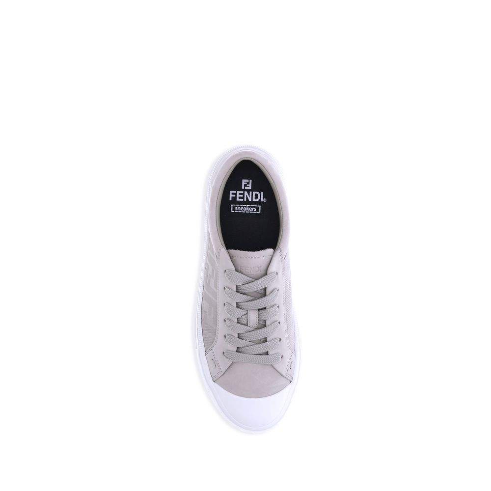 Fendi Beige Rubber Low Top Sneakers Fendi
