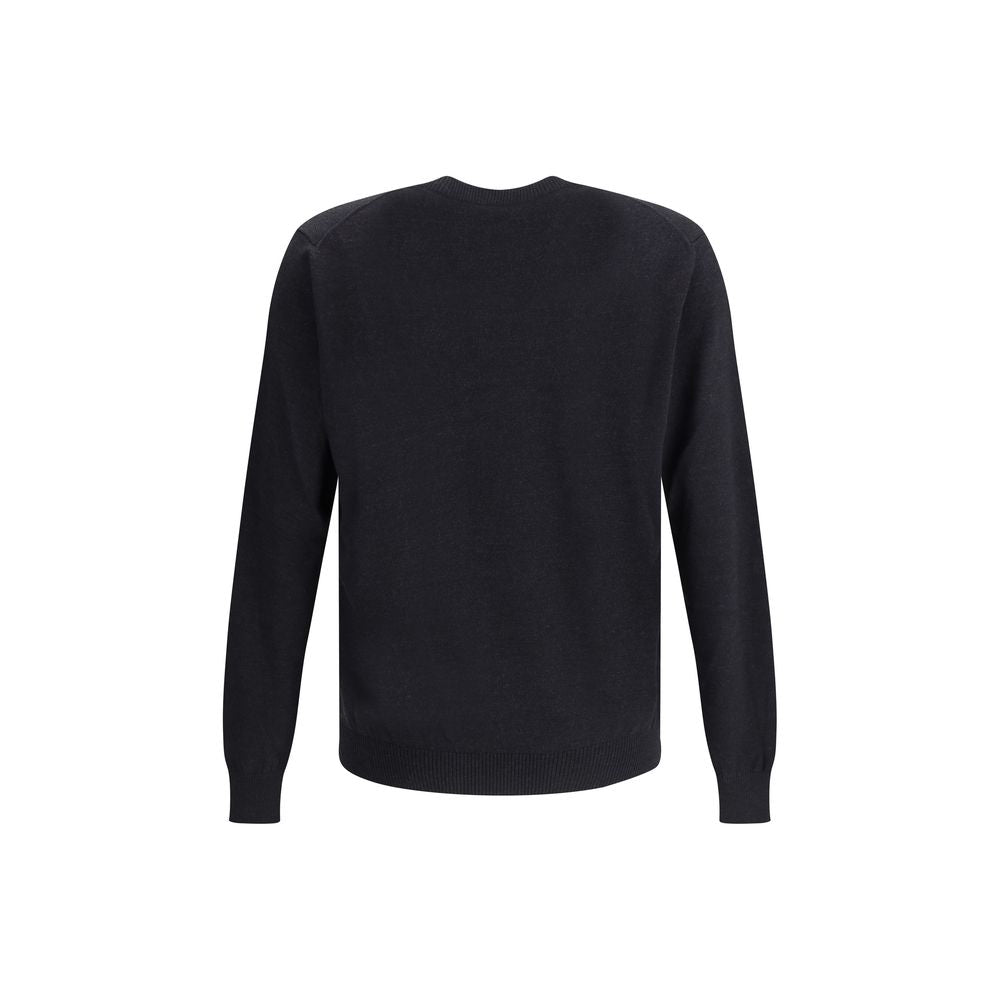 Fendi Black Fleece Wool Sweatshirt Fendi
