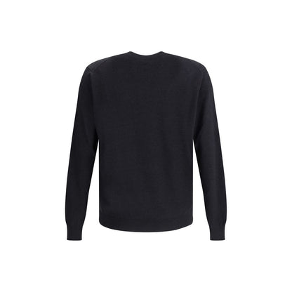 Fendi Black Fleece Wool Sweatshirt Fendi