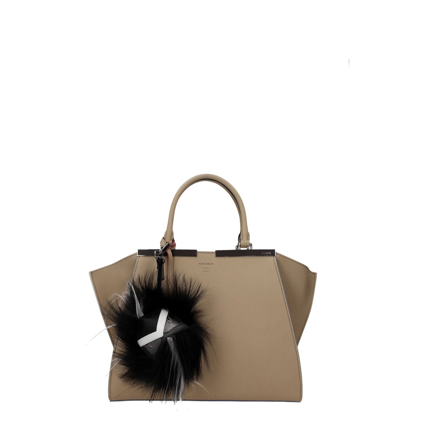 Fendi Black Leather Keychain Fendi