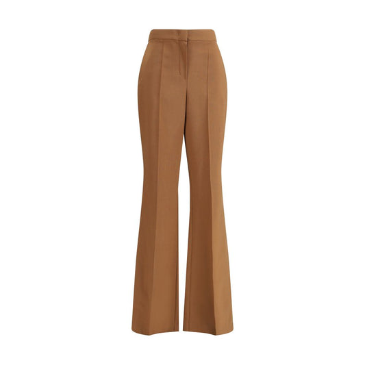 Fendi Brown Wool Flared Pants Fendi