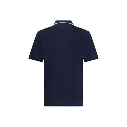 Ferragamo Blue Cotton Polo Shirt Ferragamo