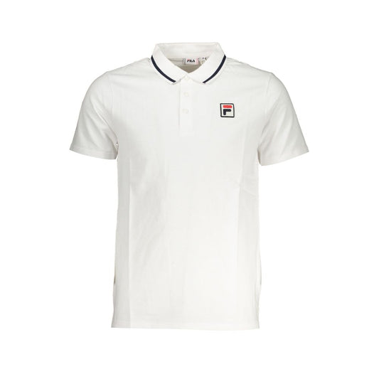 Fila White Cotton Men's Polo Shirt
