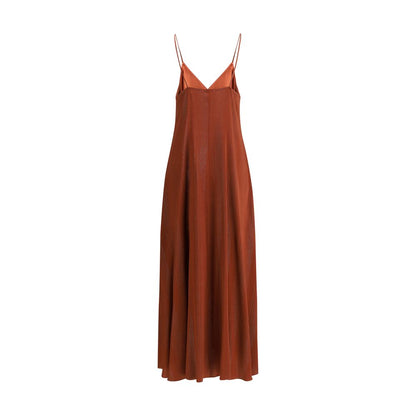 Forte_Forte Orange Silk Casual Dress Forte_Forte