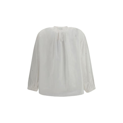 Forte_Forte White Cotton Blouse Forte_Forte
