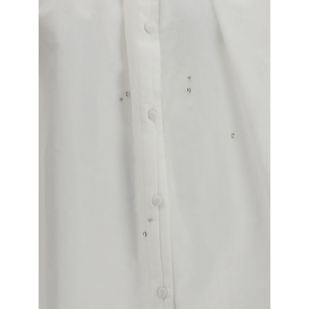 Forte_Forte White Cotton Blouse Forte_Forte