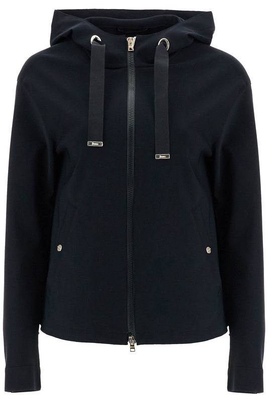 HERNO first-act short black jacket with hood Jackets HERNO