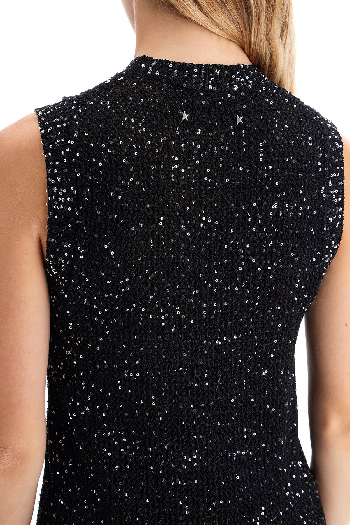 Golden Goose knitted vest with sequins embell Knitwear Golden Goose