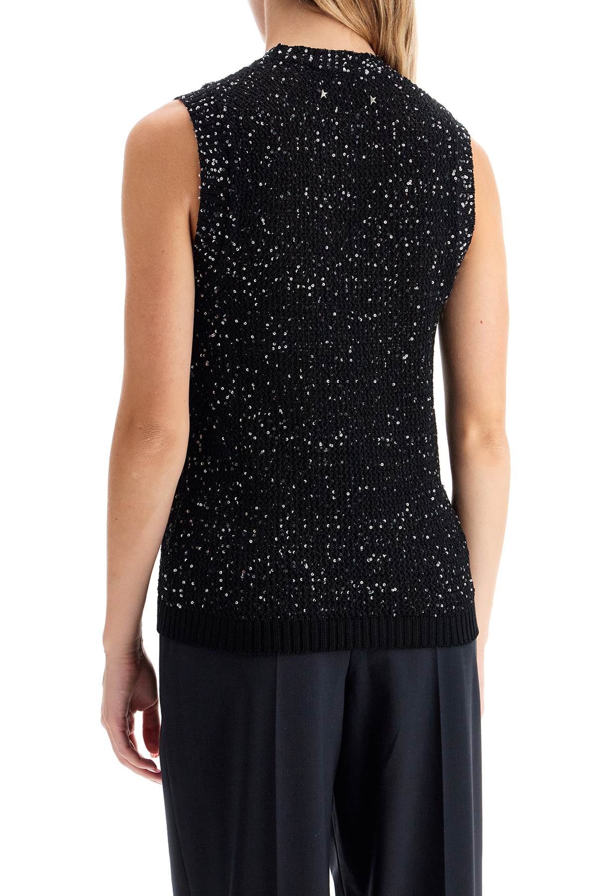 Golden Goose knitted vest with sequins embell Knitwear Golden Goose