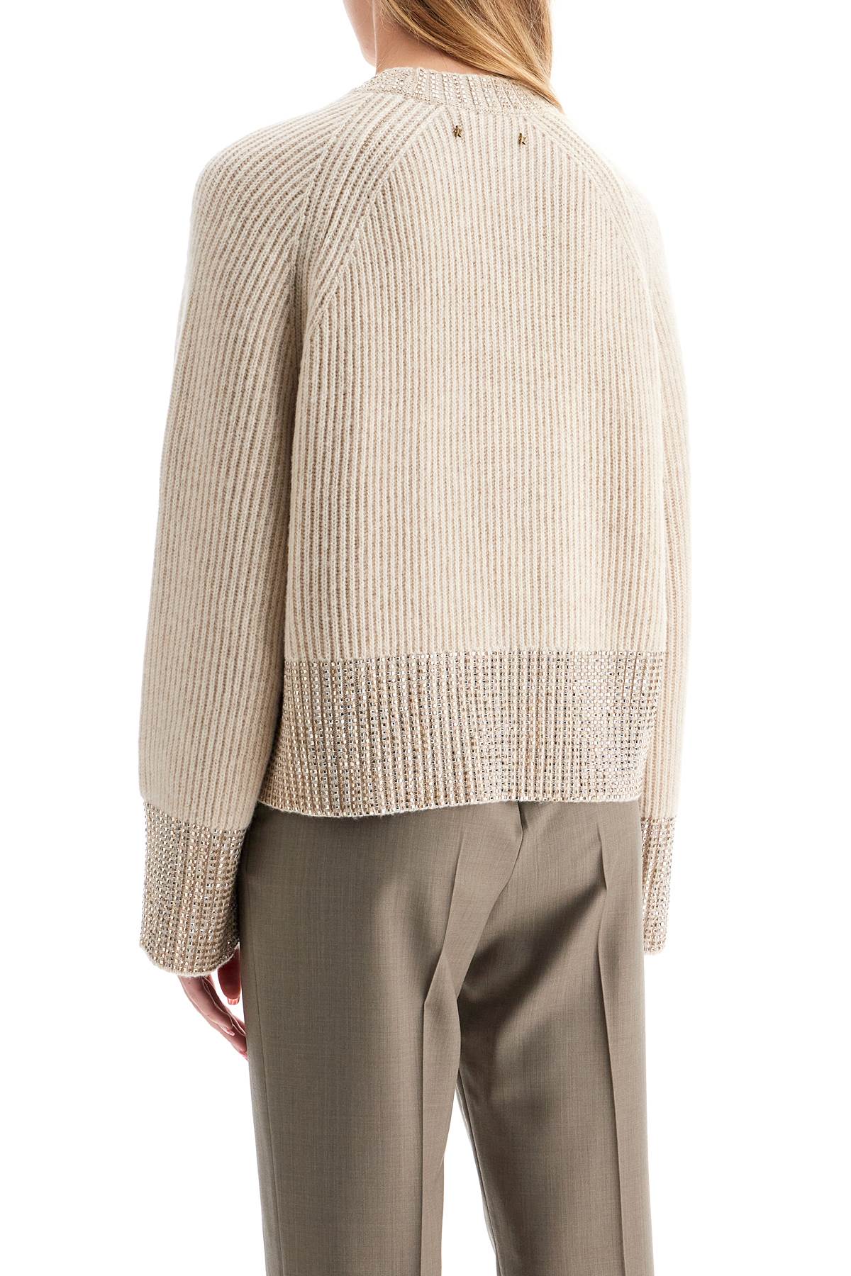 Golden Goose boxy sweater with crystals Knitwear Golden Goose